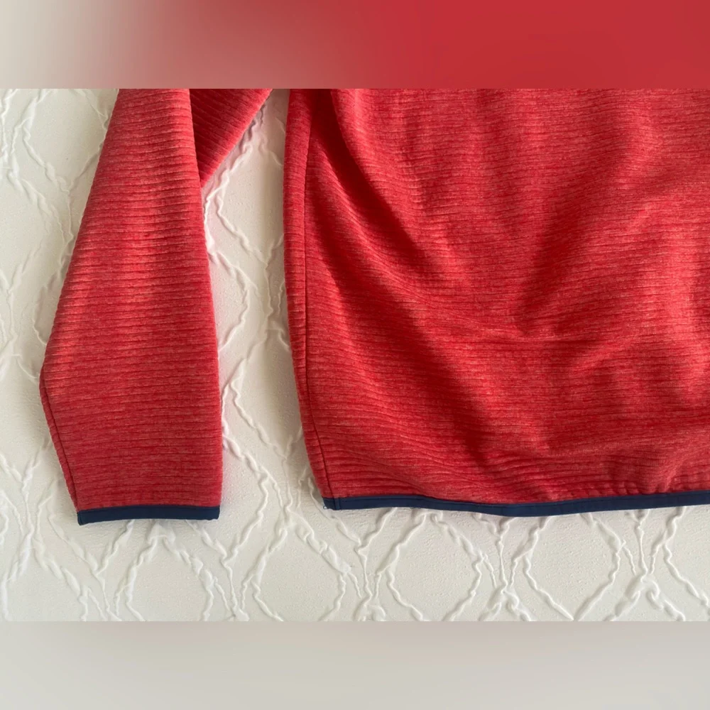 J. Crew - Red/Pink Elevated Casual Pullover Fleece - Size S